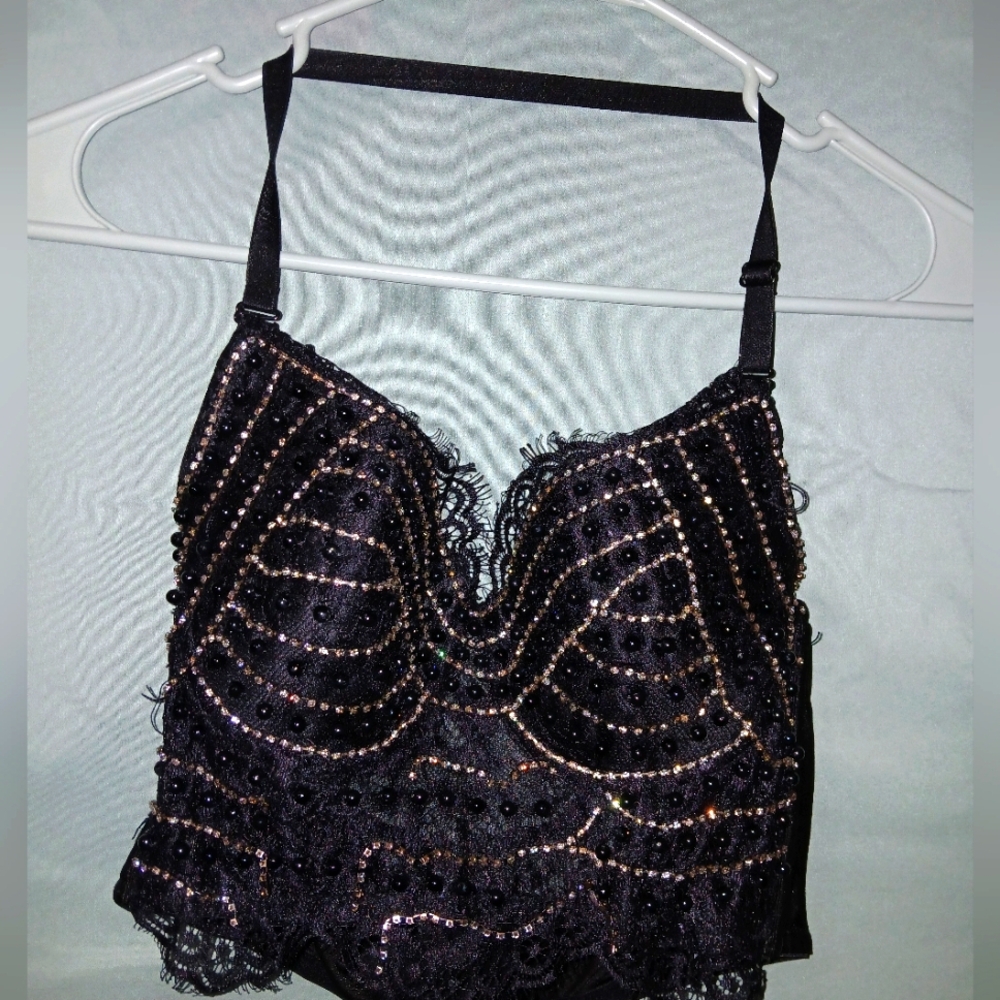 Papaya Elegant Black Lace Top